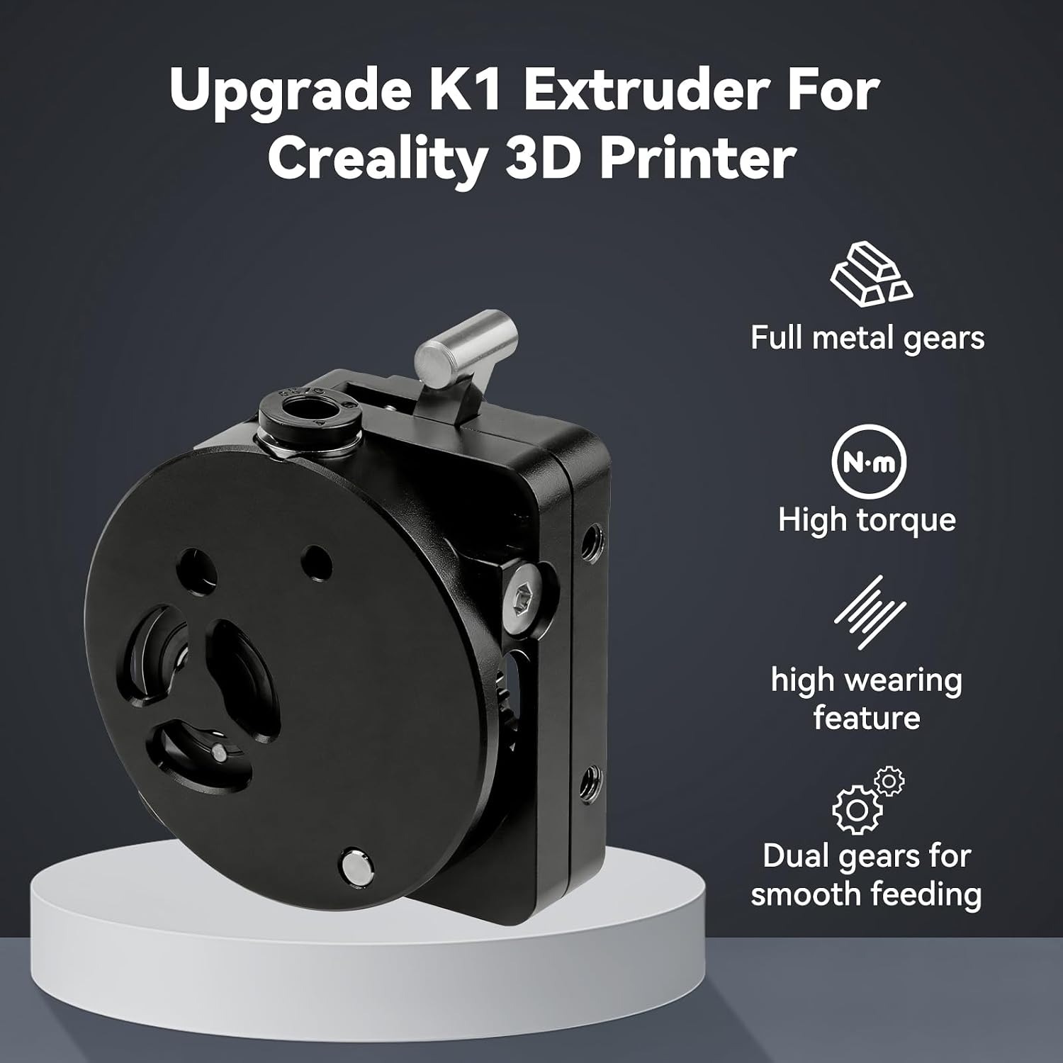جهاز بثق K1/K1 Max/K1C/SE، مجم - مراجعة Direct Drive Dual Gear Extruder High Speed وسعره