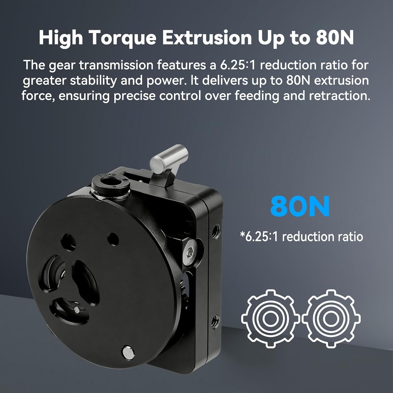 جهاز بثق K1/K1 Max/K1C/SE، مجم - مراجعة Direct Drive Dual Gear Extruder High Speed وسعره
