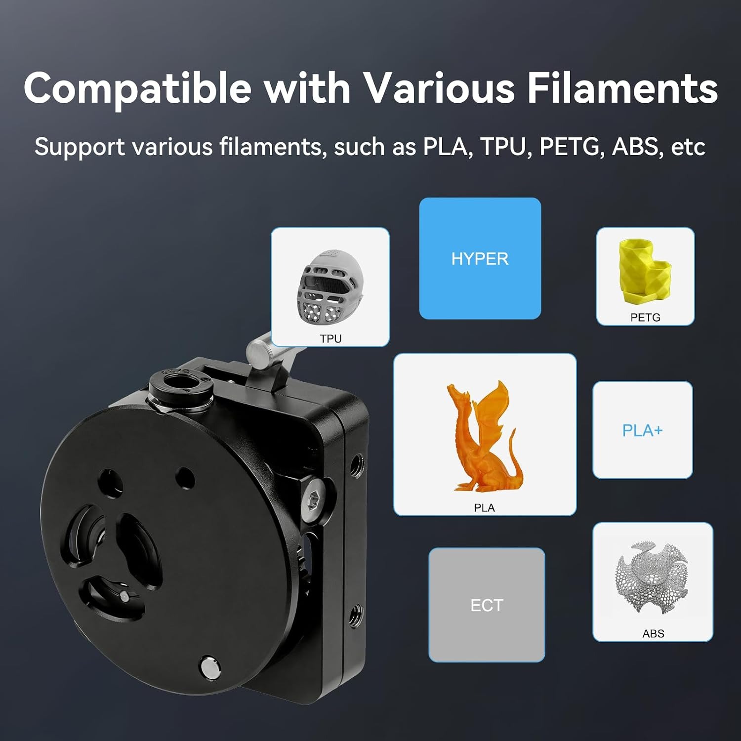 جهاز بثق K1/K1 Max/K1C/SE، مجم - مراجعة Direct Drive Dual Gear Extruder High Speed وسعره