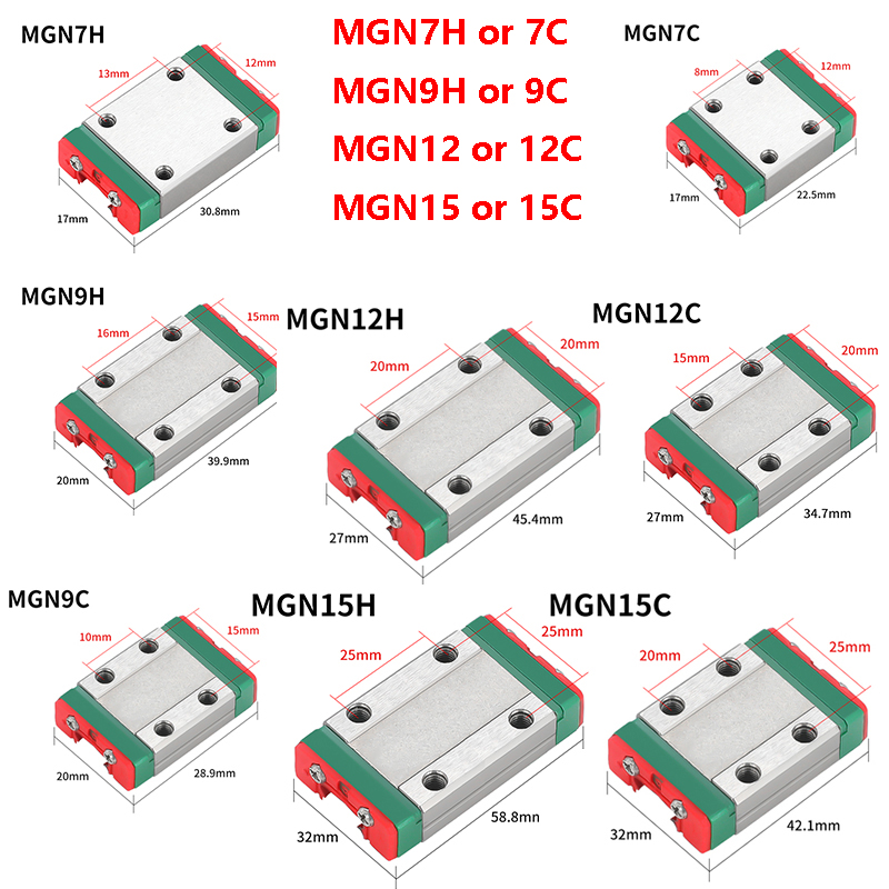 دليل السكك الحديدية الخطية الم - مراجعة Linear Rail Mgn12H Set وسعره