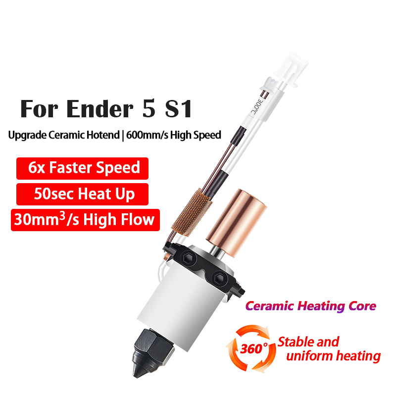 سيراميك Hotend لأجزاء الطابعة  - مراجعة High Flow Ceramic Hotend وسعره